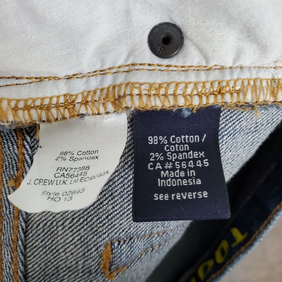 J. Crew Stretch High Rise Toothpick Jean - Picture 5 of 9